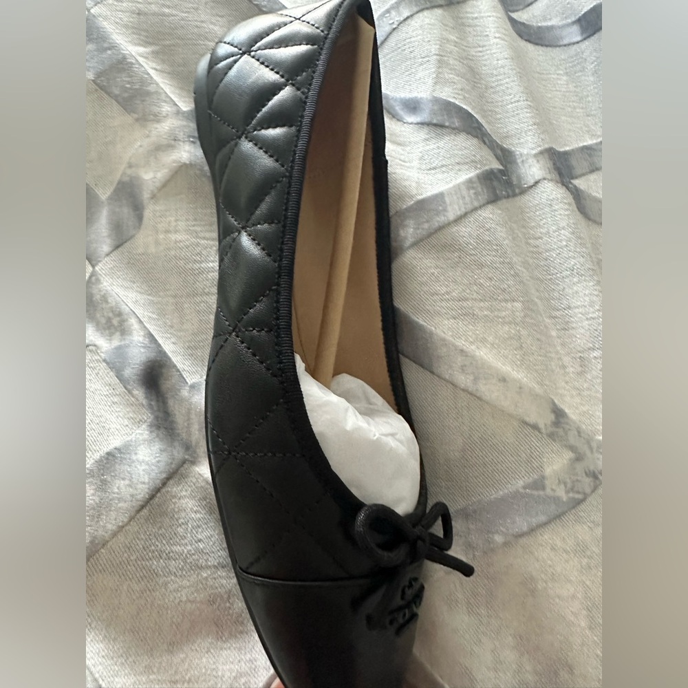 Coach Women's Black Leather Loafers - Picture 2 of 8